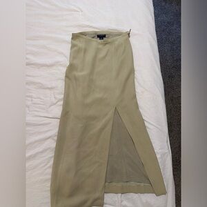 Elegant Beige Skirt with Side Slit